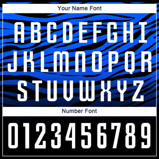 Uniform Weiß-Royal Schwarz Custom Jersey Sublimation Fußball