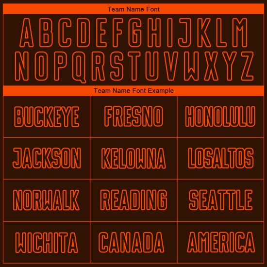 Orange Custom Jersey Sublimation Uniform Braun Fußball