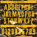 Abbildung Gold-Alte Uniform Sublimation Custom Fußball Jersey Gold