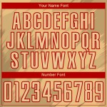 Fußballtrikot Alte Sublimation Uniform Sharp Schwarz-Rot Gold Benutzerdefinierte Formen