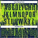 Gelb Neon Uniform Navy-Neon Grün Jersey Fußball Custom Sublimation