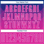 Pink-Weiß Deep Royal Jersey Custom Uniform Fußball Sublimation