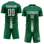 Arrow Green Custom Weiß-Schwarz Uniform Kelly Fußball Formen Sublimation Jersey