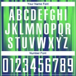 Grün Weiß-Royal Sublimation Custom Jersey Uniform Neon Fußball