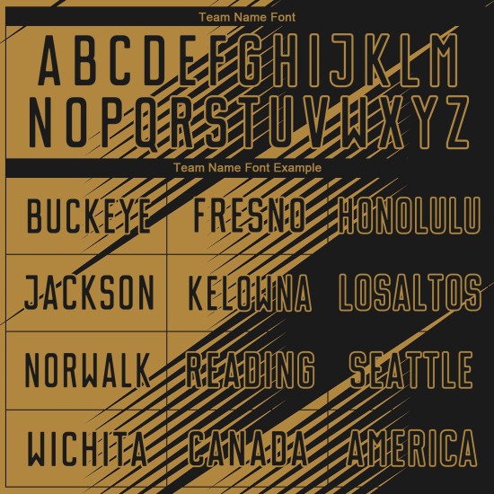 Fußballtrikot Gold Sublimation Uniform Schwarz Old Custom