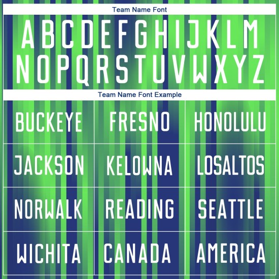 Grün Weiß-Royal Sublimation Custom Jersey Uniform Neon Fußball