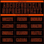 Fußball Schwarz Jersey Orange Uniform Sublimation Custom