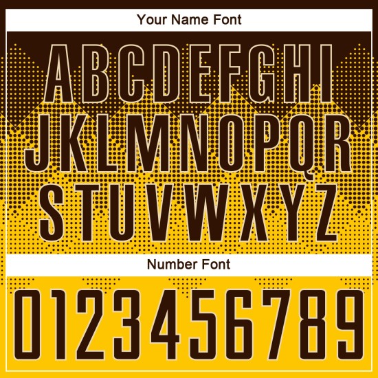 Benutzerdefinierte Gold Jersey Braun-Creme Sublimation Uniform Fußball