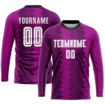 Uniform Fußball Sublimation Weiß-Rosa Custom Lila Trikot