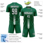 Arrow Green Custom Weiß-Schwarz Uniform Kelly Fußball Formen Sublimation Jersey