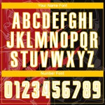 Weiß Rot-Gelb Scratch Uniform Sublimation Custom Jersey Muster Graffiti Fußball Schwarz