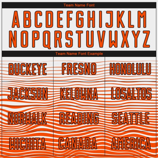 Jersey Sublimation Uniform Weiß Custom Line Gradient Orange-Schwarz Fußball