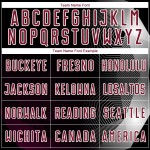 Geometrische benutzerdefinierte schwarze Sublimation Fußball Linien Uniform Jersey Crimson-Weiß Geometrische benutzerdefinierte schwarze Sublimation Fußball Linien Uniform Jersey Crimson-Weiß