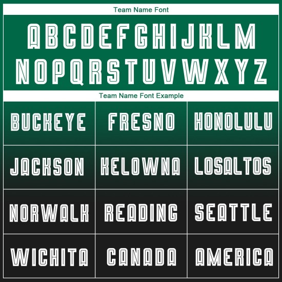 Fade Green Fashion Langarm-Trikot für Fußball-Sublimationstrikots in Weiß und Schwarz, benutzerdefinierte Uniform