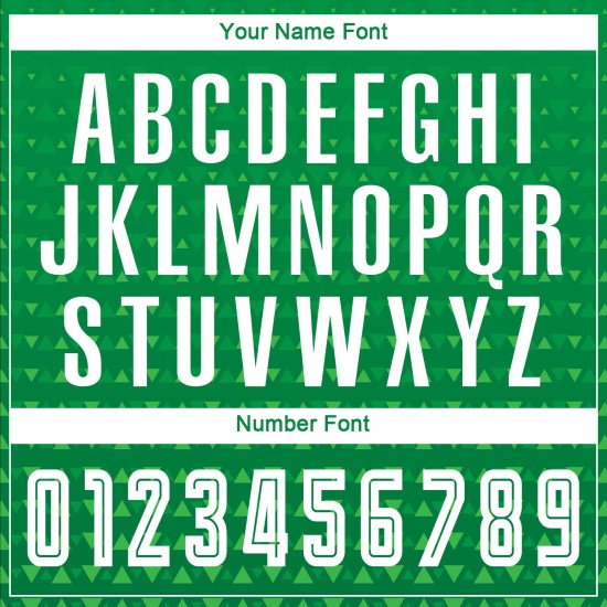 Grüne Uniform Weiß Fußball Jersey Kelly Sublimation Custom