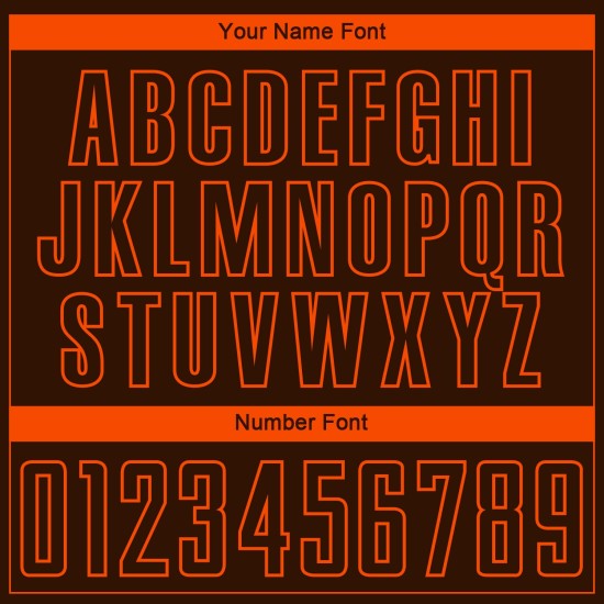 Orange Custom Jersey Sublimation Uniform Braun Fußball