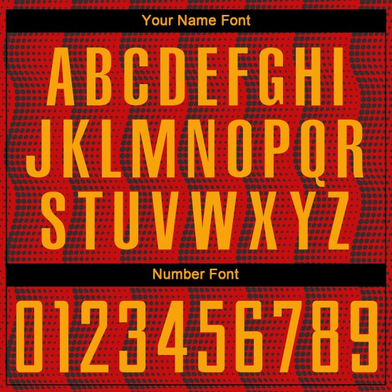 Sublimation Rot Benutzerdefinierte Uniform Trikot Fußball Gold