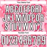 Benutzerdefinierte geometrische Sublimation Uniform Jersey Licht Fußball Muster Schwarz-Pink Abstrakt Rosa