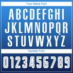 Weiß-Marineblau Custom Sleeve Fashion Uniform Powder Blue Soccer Fade Sublimation Long Jersey