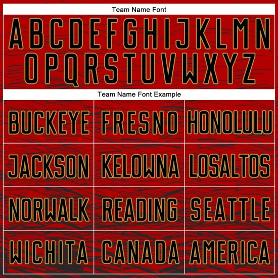 Rot Fußball Sublimation Custom Jersey Uniform Gold Schwarz-Old Rot Fußball Sublimation Custom Jersey Uniform Gold Schwarz-Old