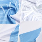 Uniform Custom Pattern Royal Sublimation Cloud Soccer Weiß Trikot