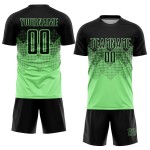 Fußball Schwarz Custom Erbse Sublimation Uniform Grün Jersey