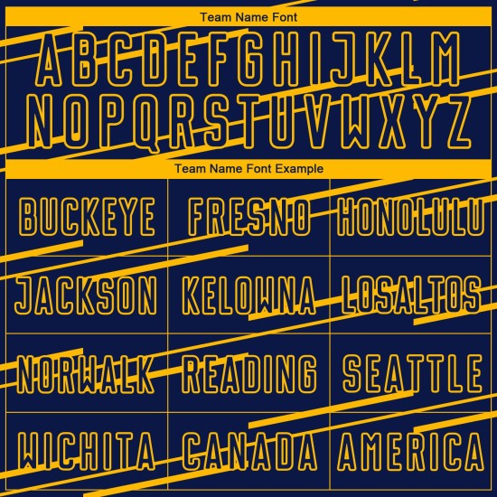 Linien Gelb Sublimation Uniform Jersey Navy Custom Fußball