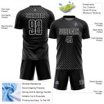 Sublimation Jersey Formen Weiß Uniform Fußball Schwarz Geometrisch Benutzerdefinierte