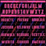 Pink-Orange Custom Sublimation Fußball Jersey Schwarze Uniform Pink-Orange Custom Sublimation Fußball Jersey Schwarze Uniform