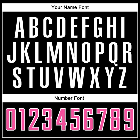 Mode Custom Fußball Split Pink-Weiß Jersey Uniform Schwarz Sublimation