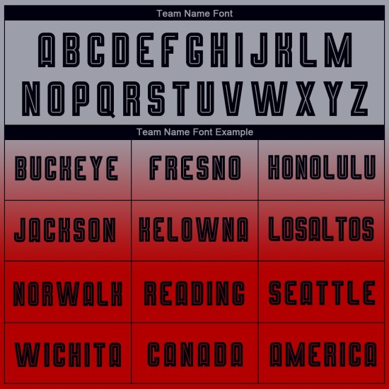 Sublimation Grau Schwarz-Rot Lange Uniform Mode Benutzerdefinierte Ärmel Verblassen Jersey