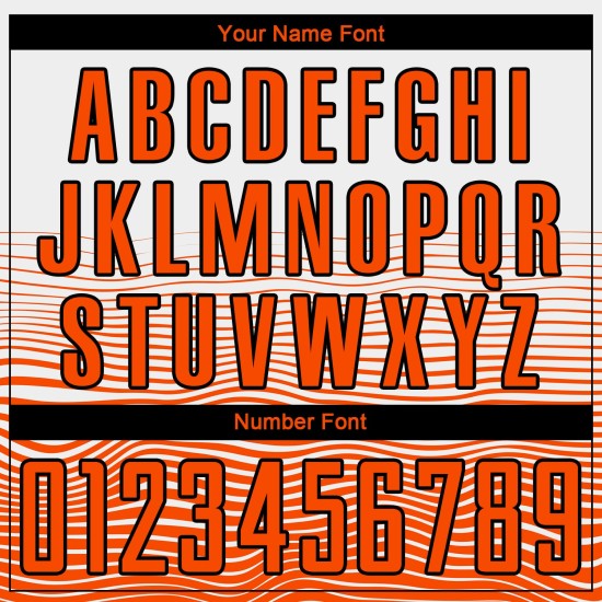 Jersey Sublimation Uniform Weiß Custom Line Gradient Orange-Schwarz Fußball