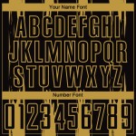 Schwarz Gold Uniform Custom Jersey Fußball Alte Streifen Sublimation Abstrakt