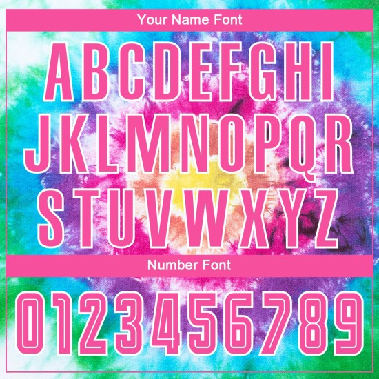 Sublimation Jersey Rosa-Weiß Uniform Dye Tie Custom Fußball