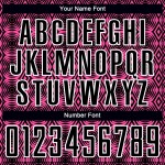 Formen Jersey Custom Fußball Geometrische Sublimation Rosa Schwarz-Weiß Uniform