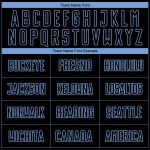 Blue-Royal Fußball Custom Jersey Sublimation Uniform Hellschwarz