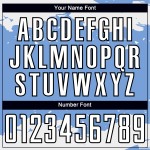 Hellweiß-Schwarz Abstraktes Fußballtrikot Uniform Blau Sublimation Custom Art Fragment