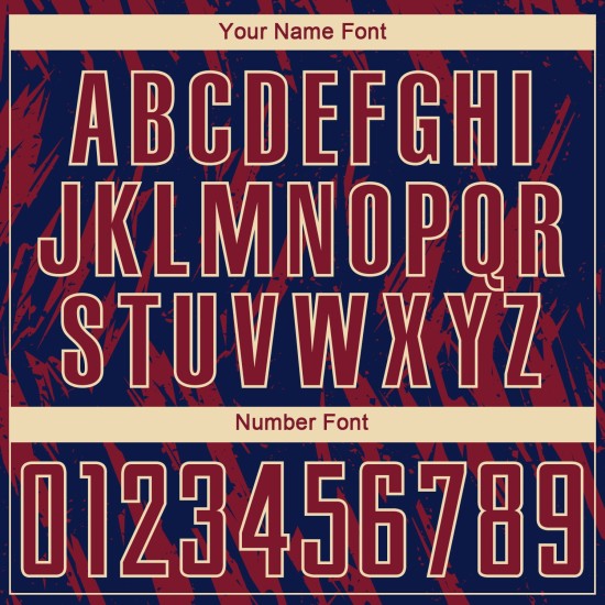 Creme Jersey Crimson Navy-City Uniform Fußball Custom Sublimation Creme Jersey Crimson Navy-City Uniform Fußball Custom Sublimation