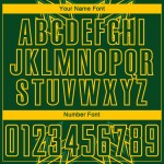 Fußball Jersey Custom Grün Sublimation Gelb Geometrische Formen Uniform