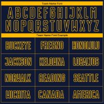 Mode Uniform Nadelstreifen Fußball Gold Verblassen Benutzerdefinierte Sublimation Jersey Navy