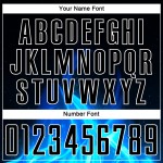 Benutzerdefinierte Uniform Weiß Fußball Sublimation Jersey Flamme Schwarz Benutzerdefinierte Uniform Weiß Fußball Sublimation Jersey Flamme Schwarz