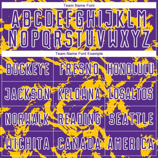 Fußball Sublimation Trikot Fluid Custom Uniform Gold-Weiß Lila Abstrakt