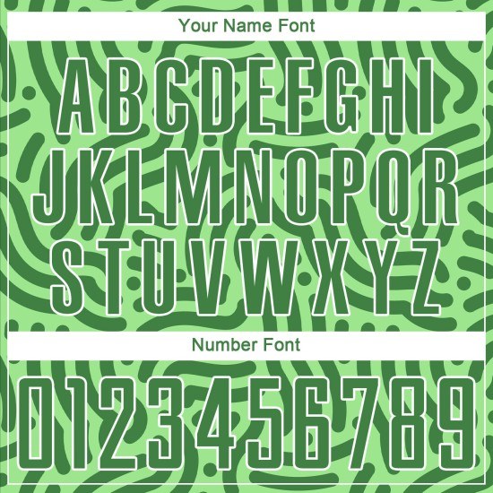 Grüne Uniform Custom Jersey Kelly Fußball Neon Sublimation Grün-Weiß