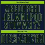 Mode Grün Benutzerdefinierte Neon Sublimation Jersey Verblassen Nadelstreifen Navy Uniform