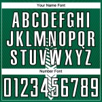 Arrow Green Custom Weiß-Schwarz Uniform Kelly Fußball Formen Sublimation Jersey