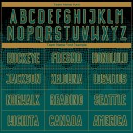 Gold Custom Fußball Jersey Mitternacht Uniform Schwarz Grün-Alt Sublimation Gold Custom Fußball Jersey Mitternacht Uniform Schwarz Grün-Alt Sublimation