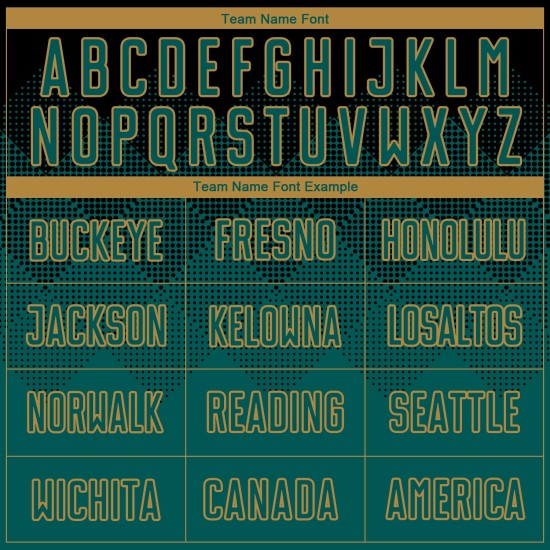 Gold Custom Fußball Jersey Mitternacht Uniform Schwarz Grün-Alt Sublimation Gold Custom Fußball Jersey Mitternacht Uniform Schwarz Grün-Alt Sublimation