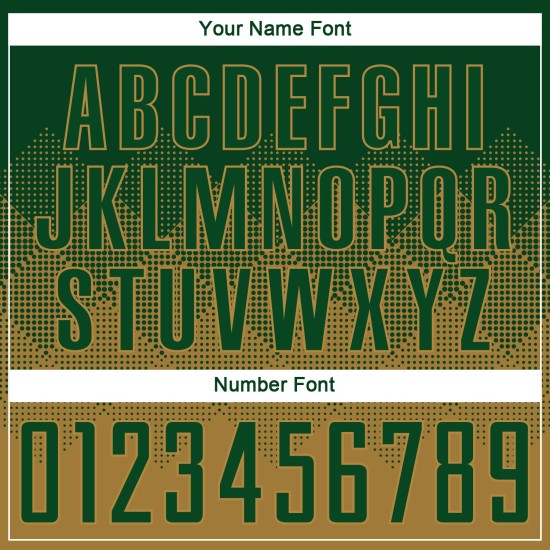 Grünes benutzerdefiniertes goldenes Uniform-Sublimationstrikot für alte Fußballer