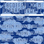 Uniform Custom Pattern Royal Sublimation Cloud Soccer Weiß Trikot